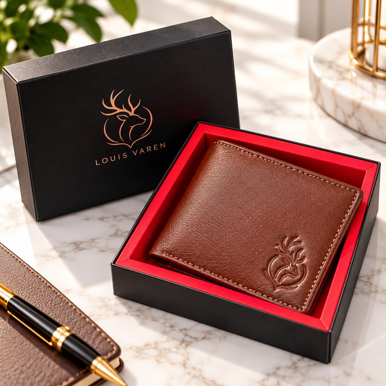Executive Bifold Wallet in Luxury Gift Box
